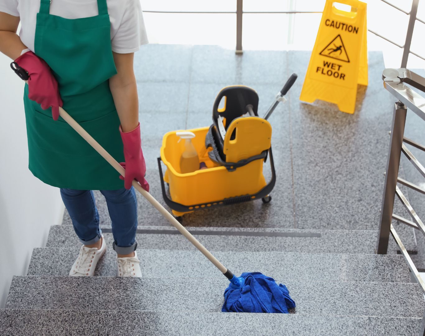 Commercial cleaning in Brampton, ON provided by Apex Home Cleaning for a modern office
